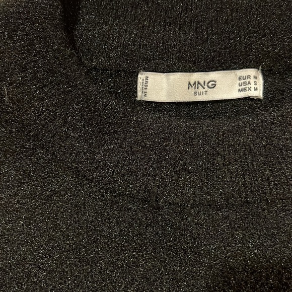 MNG black puff shoulder sweater - Picture 10 of 14